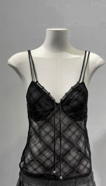 Noir Veil Lace Camisole